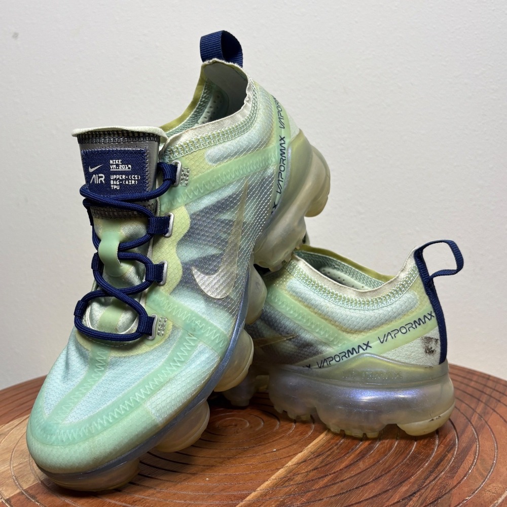 Nike Air VaporMax Bubble 2019 Teal Tint Metallic Silver AR6632-300 Women Size 7